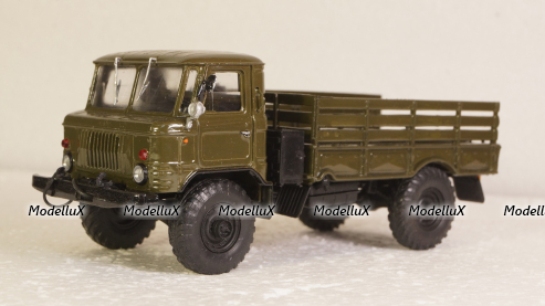 ГАЗ-66 бортовой хаки Декабрь 2006, Агат 1:43