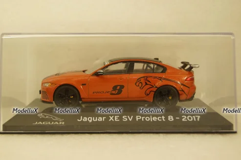 Jaguar XE SV Project 8 2017 orange/black , Altaya 1:43