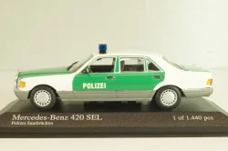 Mercedes-Benz 420 SEL (W126) Polizei 1979, 430039390, Minichamps1:43