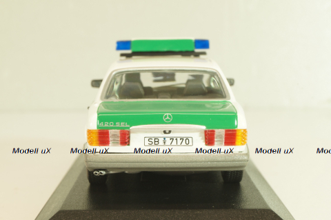 Mercedes-Benz 420 SEL (W126) Polizei 1979, 430039390, Minichamps1:43