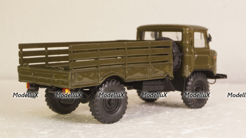 ГАЗ-66 бортовой хаки Декабрь 2006, Агат 1:43