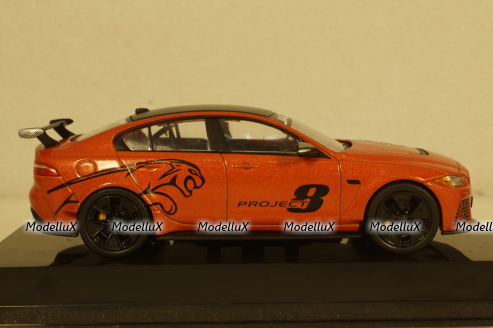 Jaguar XE SV Project 8 2017 orange/black , Altaya 1:43