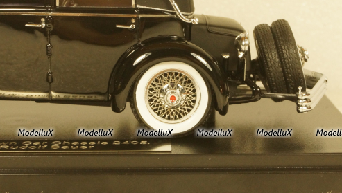 Duesenberg SJ Town Car Chassis 2405 by Rollson for Mr. Rudolf Bauer fully closed, EMUS43004A, ESVAL Model 1:43