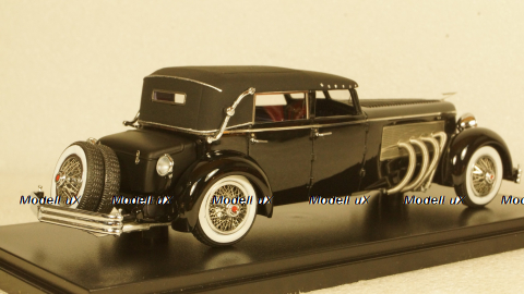 Duesenberg SJ Town Car Chassis 2405 by Rollson for Mr. Rudolf Bauer fully closed, EMUS43004A, ESVAL Model 1:43