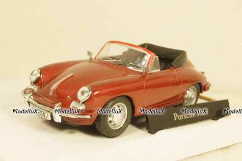 Porsche 356B 1959 red, Cararama 1:43