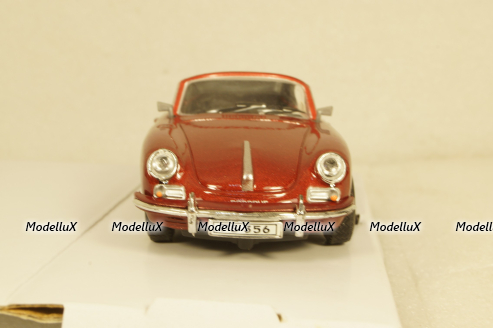 Porsche 356B 1959 red, Cararama 1:43