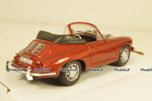 Porsche 356B 1959 red, Cararama 1:43