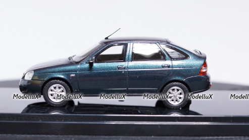 ВАЗ 2172 Priora Хетчбек 2014 г. сине-зеленый мет., 221723, DiP Models 1:43
