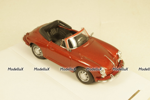 Porsche 356B 1959 red, Cararama 1:43