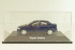 Opel Astra (G) Sedan 1999, dark blue, 04521, Schuco 1:43