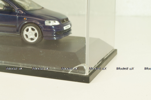 Opel Astra (G) Sedan 1999, dark blue, 04521, Schuco 1:43