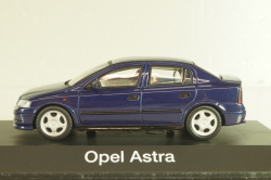 Opel Astra (G) Sedan 1999, dark blue, 04521, Schuco 1:43