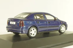 Opel Astra (G) Sedan 1999, dark blue, 04521, Schuco 1:43