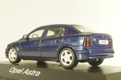 Opel Astra (G) Sedan 1999, dark blue, 04521, Schuco 1:43