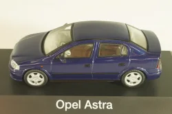 Opel Astra (G) Sedan 1999, dark blue, 04521, Schuco 1:43