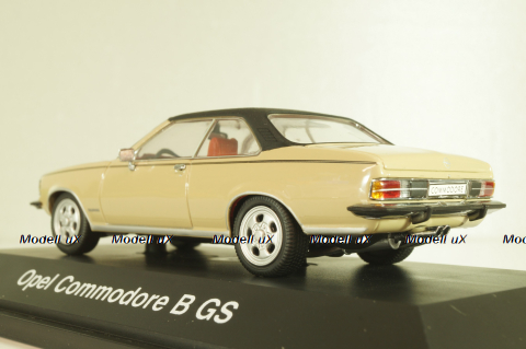Opel Commodore (B) GS 1972, light creame/black, 02771, Schuco 1:43
