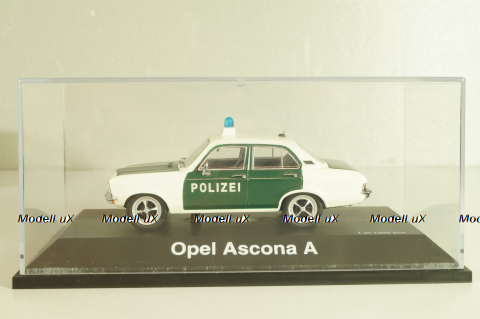 Opel Ascona (A) Polizei 1971, white/green, 02652, Schuco 1:43
