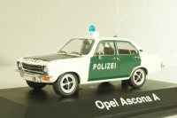 Opel Ascona (A) Polizei 1971, white/green, 02652, Schuco 1:43