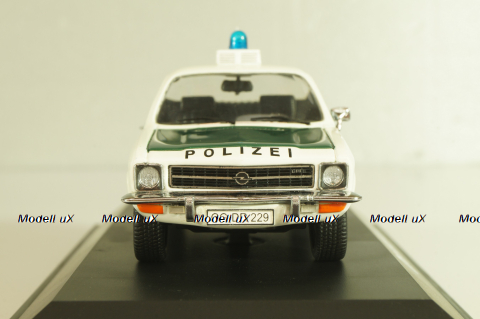 Opel Ascona (A) Polizei 1971, white/green, 02652, Schuco 1:43