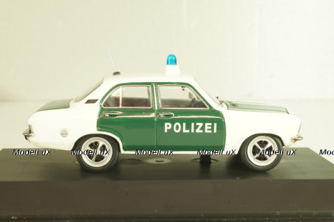 Opel Ascona (A) Polizei 1971, white/green, 02652, Schuco 1:43
