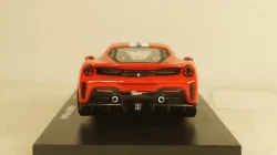 Ferrari 488 Pista year 2018 corsa red metallic, Burago 1:43