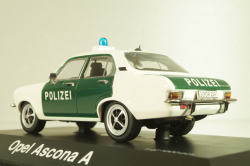 Opel Ascona (A) Polizei 1971, white/green, 02652, Schuco 1:43