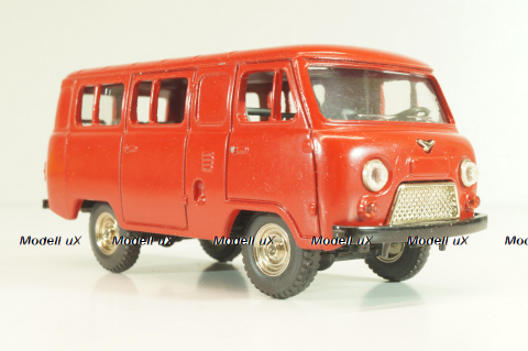 Уаз-452В, глухой, красный, Тантал/Радон 1:43