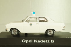 Opel Kadett B Polizei 1965, white, 02943, Schuco 1:43 (Без картонной коробки)
