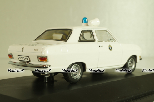 Opel Kadett B Polizei 1965, white, 02943, Schuco 1:43 (Без картонной коробки)