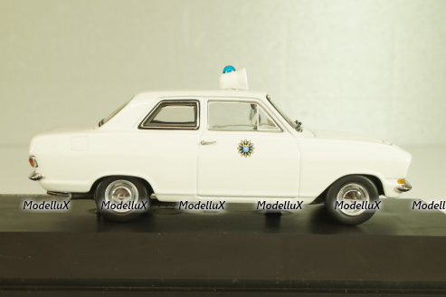 Opel Kadett B Polizei 1965, white, 02943, Schuco 1:43 (Без картонной коробки)