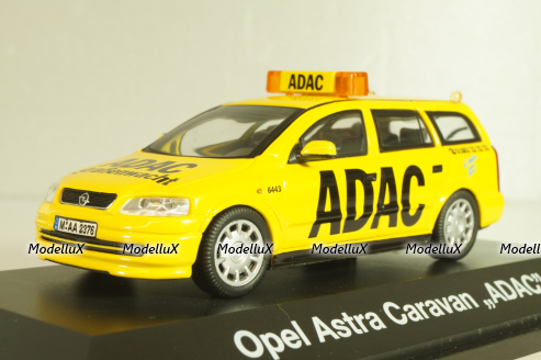 Opel Astra (G) Caravan  ADAC 1998, yellow, 04376, Schuco 1:43