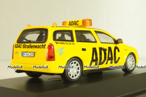 Opel Astra (G) Caravan  ADAC 1998, yellow, 04376, Schuco 1:43