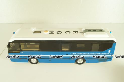LOHR L96 bus Gendarmerie 1996, blue, Autobus Dal Mondo #76, Hachette 1:43 С Журналом!