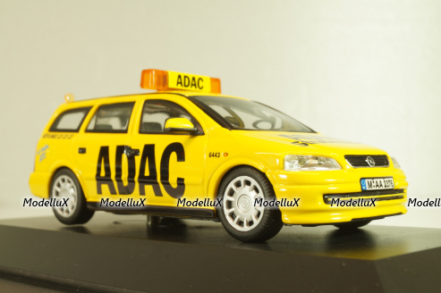 Opel Astra (G) Caravan  ADAC 1998, yellow, 04376, Schuco 1:43