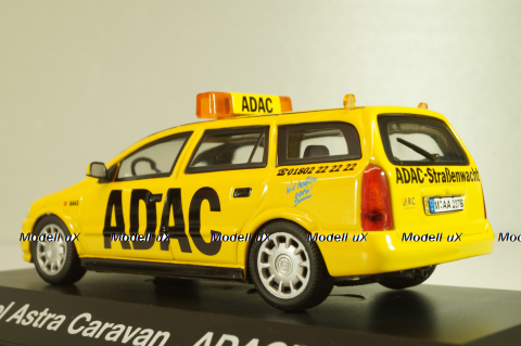 Opel Astra (G) Caravan  ADAC 1998, yellow, 04376, Schuco 1:43