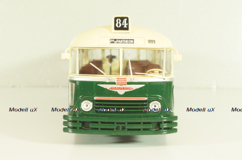Chausson APU/53 bus 1953, green, Autobus Dal Mondo #66, Hachette 1:43