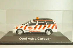 Opel Astra (G) Caravan AvD Pannenhilfe 1998, white/red, 004375, Schuco 1:43