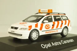 Opel Astra (G) Caravan AvD Pannenhilfe 1998, white/red, 004375, Schuco 1:43