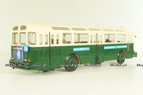 Chausson APU/53 bus 1953, green, Autobus Dal Mondo #66, Hachette 1:43