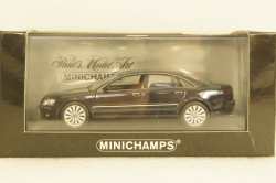 Audi A8 D3, Facelift 2005, dark blue, 400011802, Minichamps 1:43