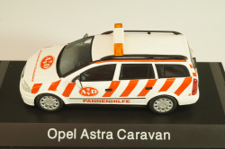 Opel Astra (G) Caravan AvD Pannenhilfe 1998, white/red, 004375, Schuco 1:43
