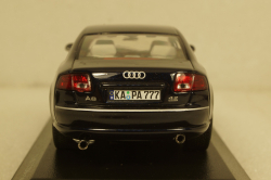 Audi A8 D3, Facelift 2005, dark blue, 400011802, Minichamps 1:43