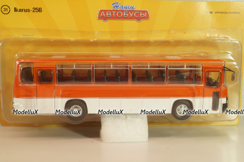 Икарус-256, красный,  Наши Автобусы №31, Modimio 1:43 ( перевыпуск)