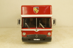 Mercedes O 317 Race truck Porsche Motorsport red, 450372900, Schuco 1:43