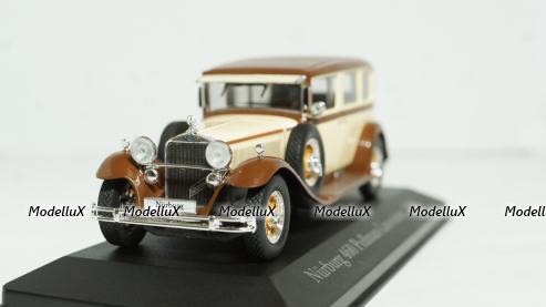 Mercedes-Benz Nurburg 460 Pullman-Limousine (W08), 1929, beige/brown,  MBOMS030, Mercedes-Benz-Offizielle Modell-Sammlung #30, Altaya 1:43