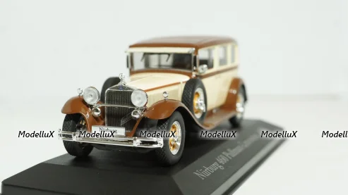 Mercedes-Benz Nurburg 460 Pullman-Limousine (W08), 1929, beige/brown,  MBOMS030, Mercedes-Benz-Offizielle Modell-Sammlung #30, Altaya 1:43