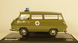 Skoda 1203 Czech Army ambulance 1974, Abrex 1:43