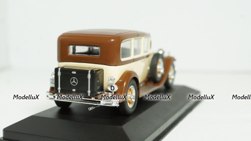 Mercedes-Benz Nurburg 460 Pullman-Limousine (W08), 1929, beige/brown,  MBOMS030, Mercedes-Benz-Offizielle Modell-Sammlung #30, Altaya 1:43