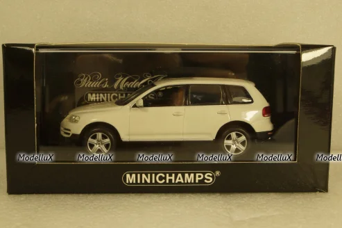 Volkswagen Touareg V10 TDI 2003 white, 400052001, Minichamps 1:43