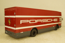 Mercedes O 317 Race truck Porsche Motorsport red, 450372900, Schuco 1:43